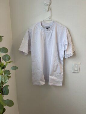 Men’s Heavyweight White T-Shirt Large